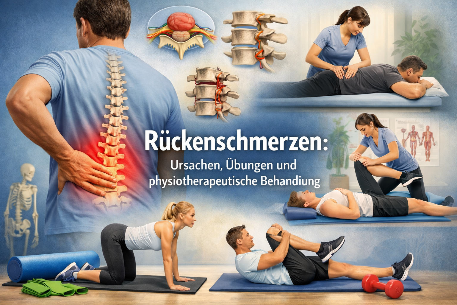 Rückenschmerzen – Ursachen, Übungen und physiotherapeutische Behandlung