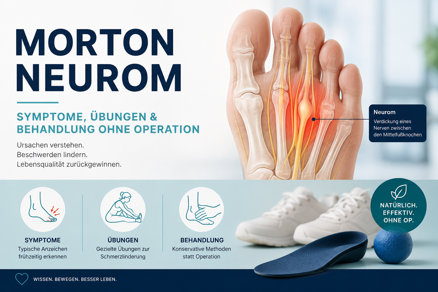 Morton Neurom – Symptome, Übungen & Behandlung ohne Operation